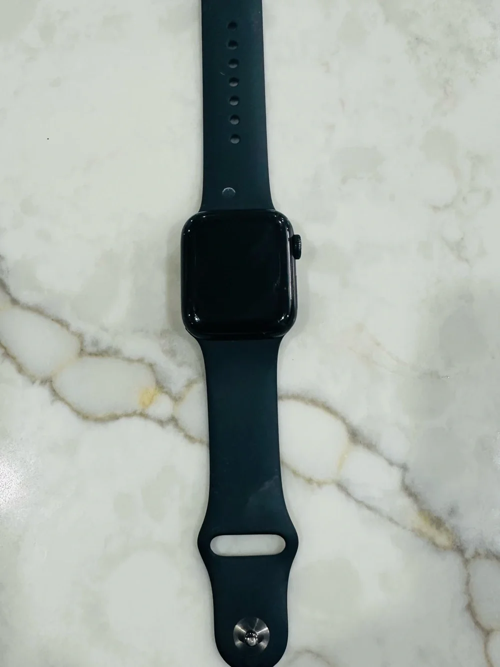 Apple Dark Teal Silicone Smartwatch with charger